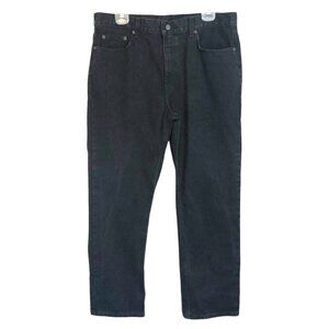 Mens  Regular Fit Black Jeans